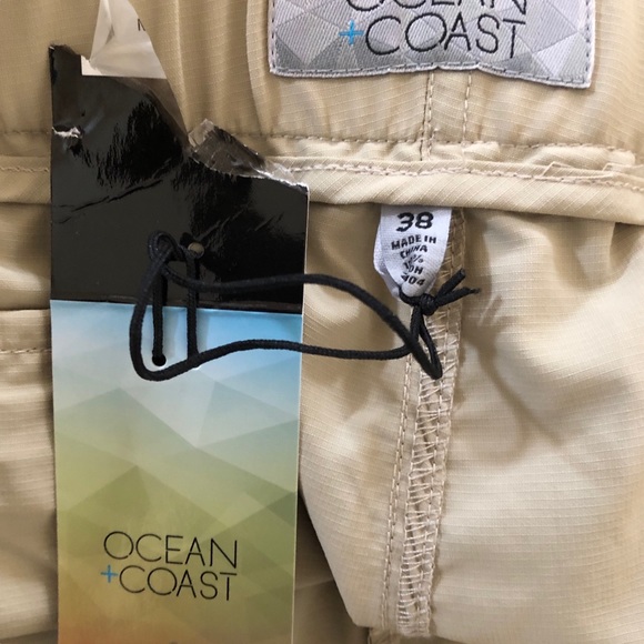 Ocean & Coast Tan Casual Shorts Size 38 - Picture 4 of 7